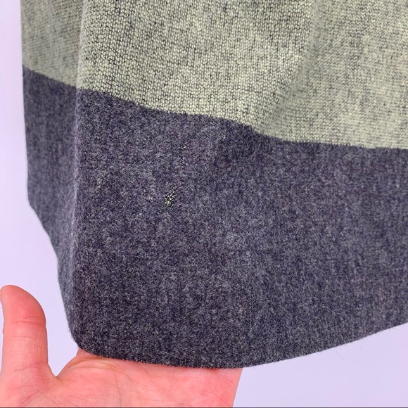 VINTAGE Pendleton 100% Virgin Wool Striped A-Line Midi Skirt Size 8 - Picture 3 of 8